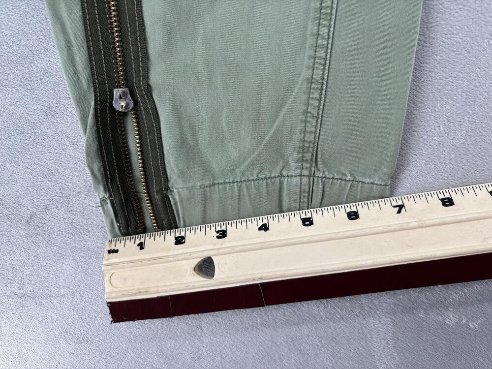 G-STAR RAW Pants Womens 26 Green Cargo Tapered Ankle Zip Cuffed Pockets y2K - Picture 7 of 12